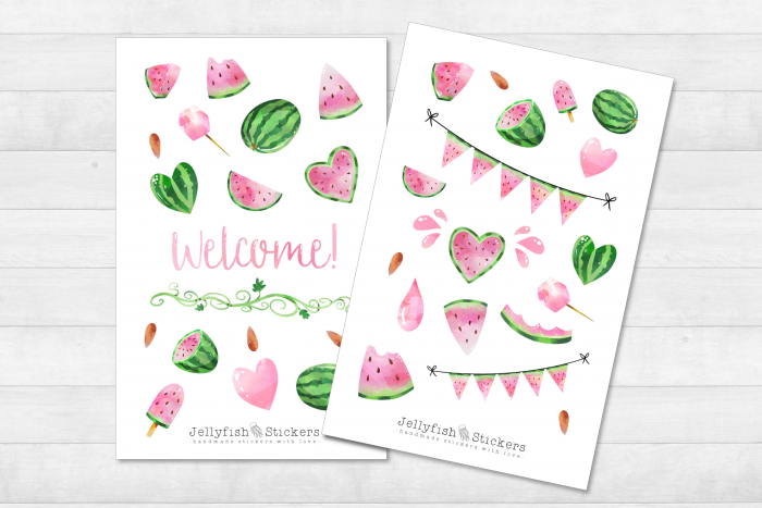 Wassermelone Sticker Set